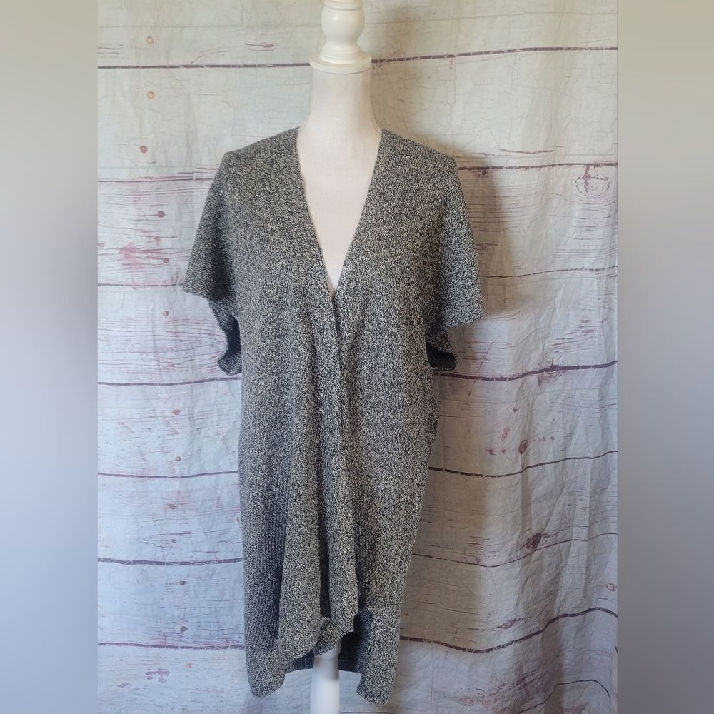 Eileen Fisher Snap Front Long Cardigan Size Small‎